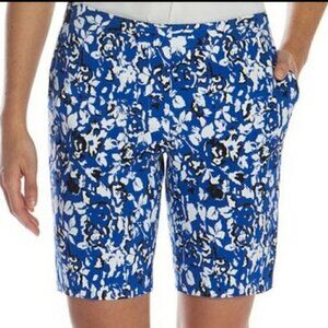 Mario Serrani Italy Abstract Floral Walking Shorts